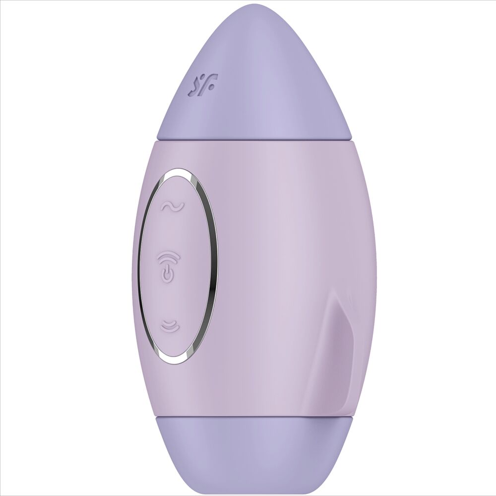 SATISFYER - MISSION CONTROL VIBRATORE PICCOLO BLU A DOPPIO IMPULSO - SATISFYER VIBRATOR | Lingerie Harness Boutique
