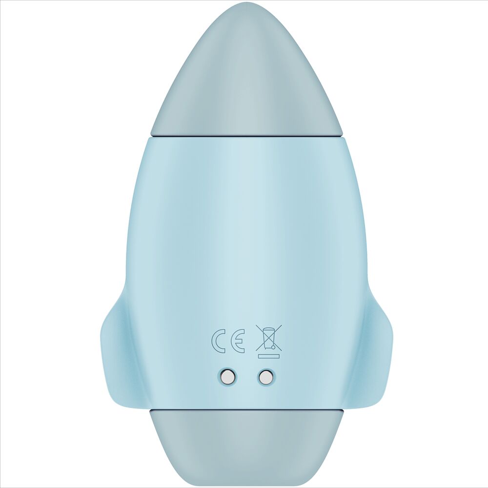 SATISFYER - MISSION CONTROL VIBRATORE PICCOLO BLU A DOPPIO IMPULSO - SATISFYER VIBRATOR | Lingerie Harness Boutique