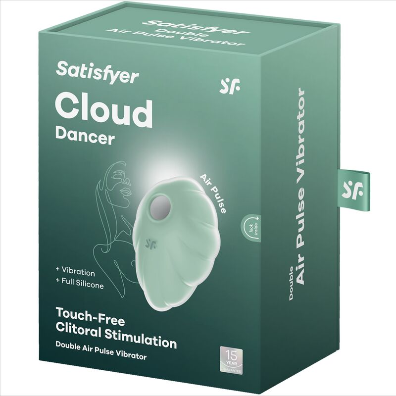 SATISFYER - VIBRATORE CLOUD DANCER BLU AIR PULSE - SATISFYER AIR PULSE | Lingerie Harness Boutique