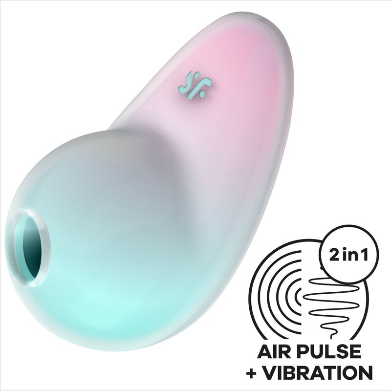 SATISFYER - STIMOLATORE PIXIE DUST BLUE AIR PLUSE - SATISFYER AIR PULSE | Lingerie Harness Boutique