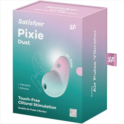 SATISFYER - STIMOLATORE PIXIE DUST BLUE AIR PLUSE - SATISFYER AIR PULSE | Lingerie Harness Boutique
