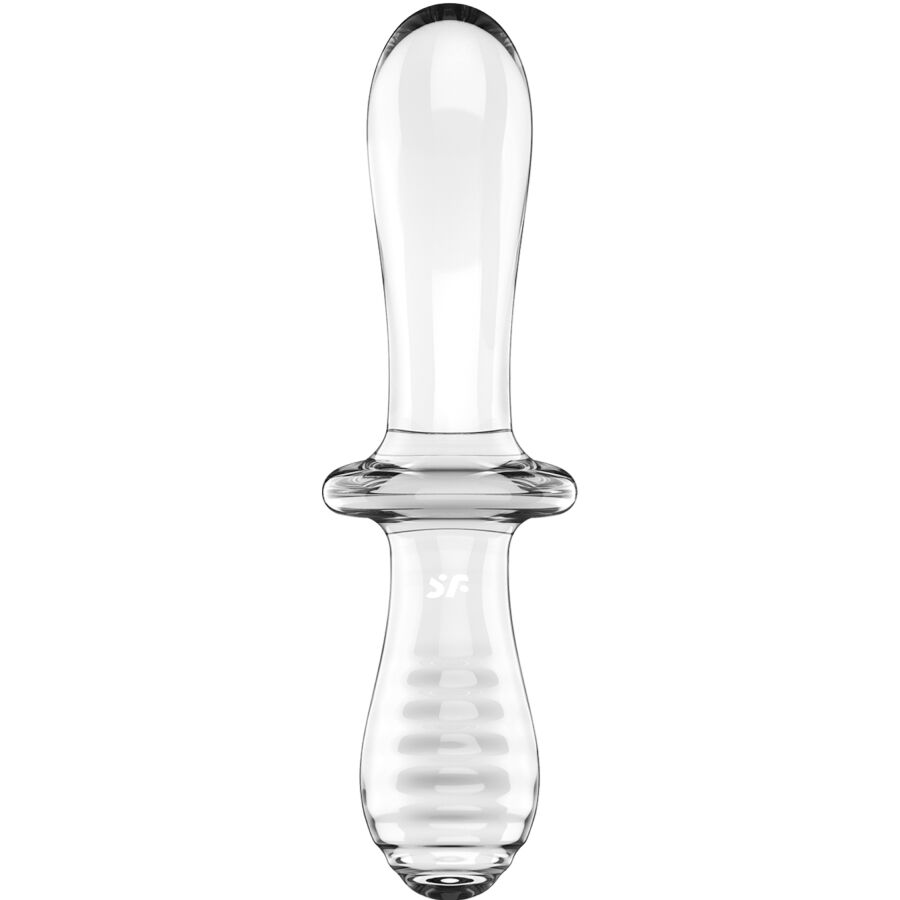 SATISFYER - DILDO DOPPIO CRISTALLO BLU - SATISFYER CRYSTAL | Lingerie Harness Boutique