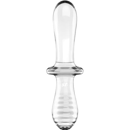 SATISFYER - DILDO DOPPIO CRISTALLO BLU - SATISFYER CRYSTAL | Lingerie Harness Boutique