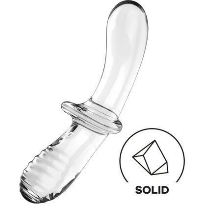 SATISFYER - DILDO DOPPIO CRISTALLO BLU - SATISFYER CRYSTAL | Lingerie Harness Boutique