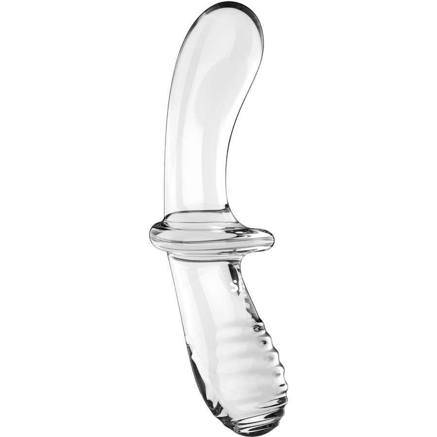 SATISFYER - DILDO DOPPIO CRISTALLO BLU - SATISFYER CRYSTAL | Lingerie Harness Boutique