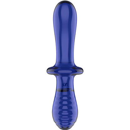 SATISFYER - DILDO DOPPIO CRISTALLO BLU - SATISFYER CRYSTAL | Lingerie Harness Boutique