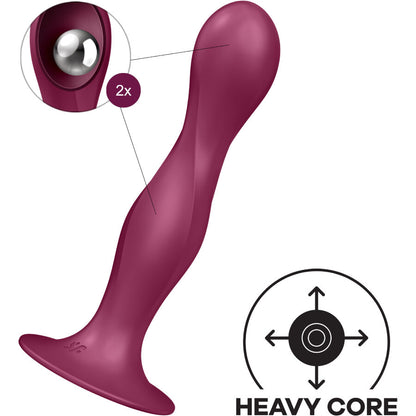 SATISFYER - DILDO IN SILICONE DOPPIA SFERA BLU - SATISFYER PLUGS | Lingerie Harness Boutique