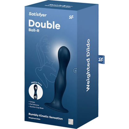 SATISFYER - DILDO IN SILICONE DOPPIA SFERA BLU - SATISFYER PLUGS | Lingerie Harness Boutique