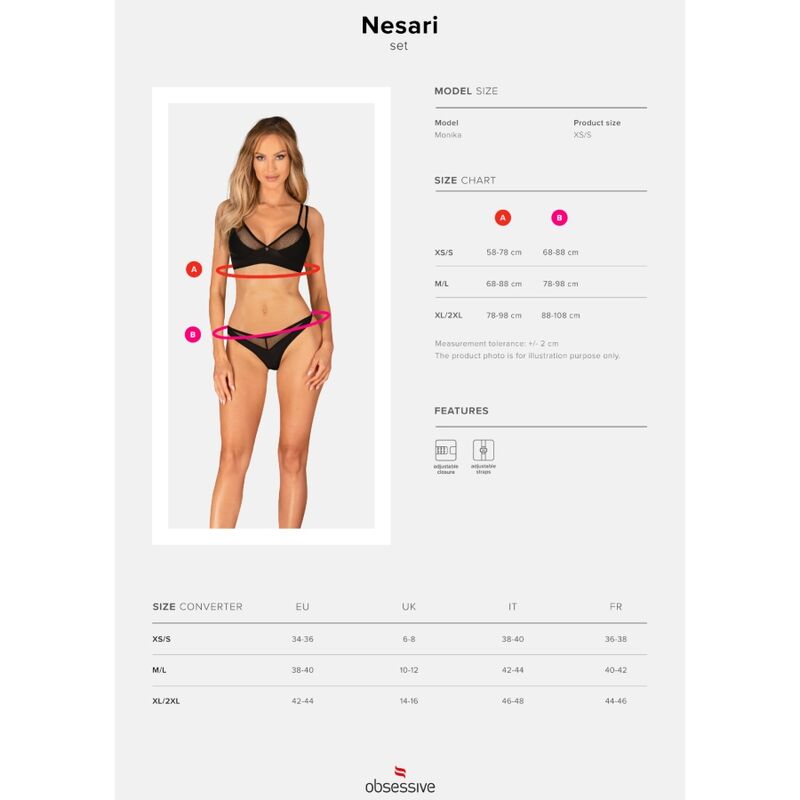 OBSESSIVE - NESARI TWO PIECE SET XS/S