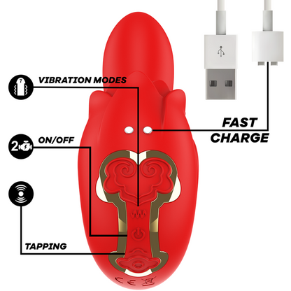 MIA - SELENA VIBRATING STIMULATOR + TAPPING RED