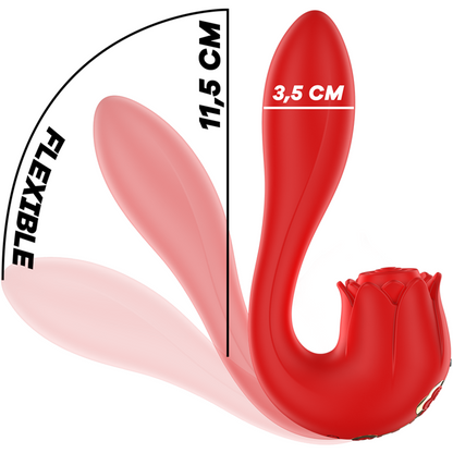 MIA -  SELENA STIMOLATORE VIBRANTE + TAPPING ROSSO - MIA | Lingerie Harness Boutique