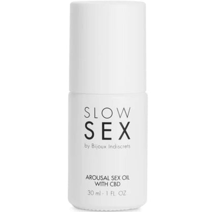 BIJOUX - SLOW SEX OLIO DA MASSAGGIO SESSUALE CON CBD 30 ML - BIJOUX SLOW SEX | Lingerie Harness Boutique