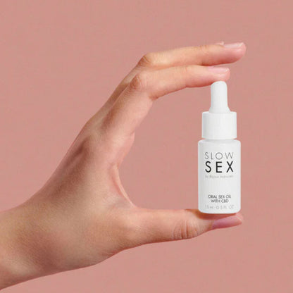 BIJOUX - SLOW SEX OLIO PER SESSO ORALE CON CBD 15 ML - BIJOUX SLOW SEX | Lingerie Harness Boutique