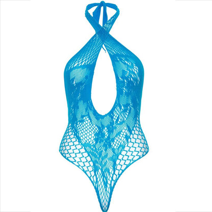 LEG AVENUE - CAVEZZA ORSACCHIOTTO CON PIZZO BLU - LEG AVENUE TEDDIES | Lingerie Harness Boutique