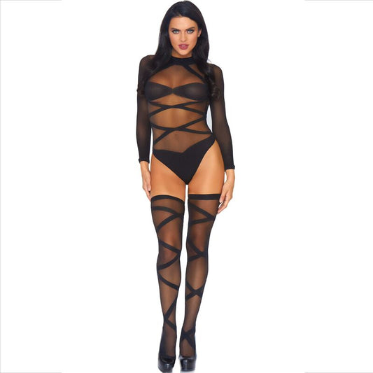 LEG AVENUE - SET 2 PEZZI CORPO E COSCIA - LEG AVENUE SETS | Lingerie Harness Boutique
