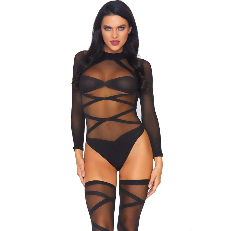 LEG AVENUE - SET 2 PEZZI CORPO E COSCIA - LEG AVENUE SETS | Lingerie Harness Boutique