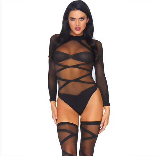 LEG AVENUE - SET 2 PEZZI CORPO E COSCIA - LEG AVENUE SETS | Lingerie Harness Boutique
