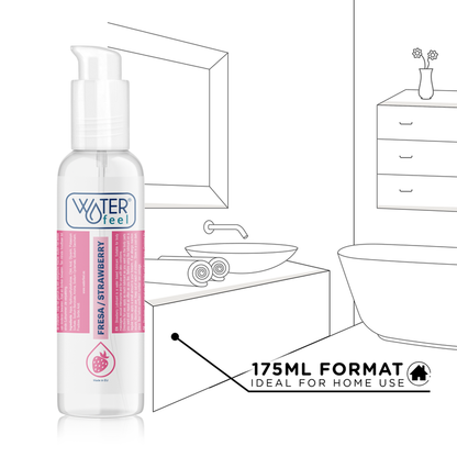 WATERFEEL - LUBRIFICANTE A BASE ACQUA DI FRAGOLA 175 ML - WATERFEEL | Lingerie Harness Boutique