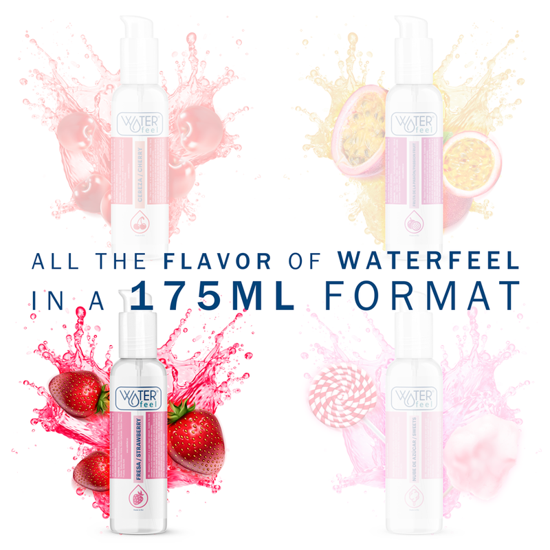 WATERFEEL - LUBRIFICANTE A BASE ACQUA DI FRAGOLA 175 ML - WATERFEEL | Lingerie Harness Boutique