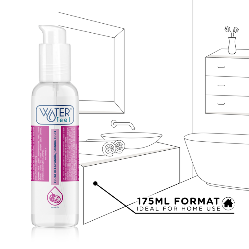 WATERFEEL - LUBRIFICANTE A BASE ACQUA AL FRUTTO DELLA PASSIONE 175 ML - WATERFEEL | Lingerie Harness Boutique