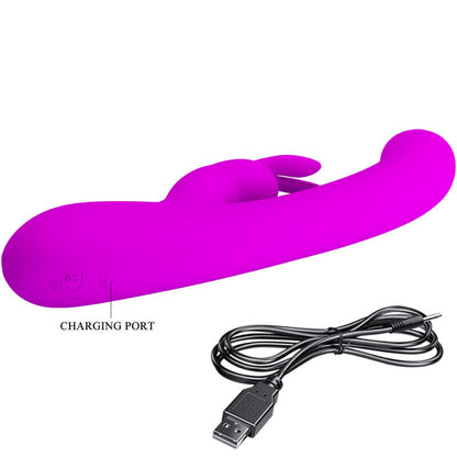 PRETTY LOVE - LAMAR RABBIT AND G-SPOT VIBRATOR PURPLE