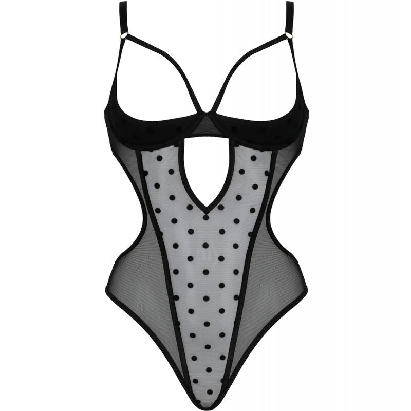 PASSION - BODY MARINA NERO L/XL - PASSION WOMAN TEDDIES | Lingerie Harness Boutique