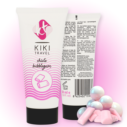 KIKÍ TRAVEL - STRAWBERRY GUM LUBRICANT 50 ML