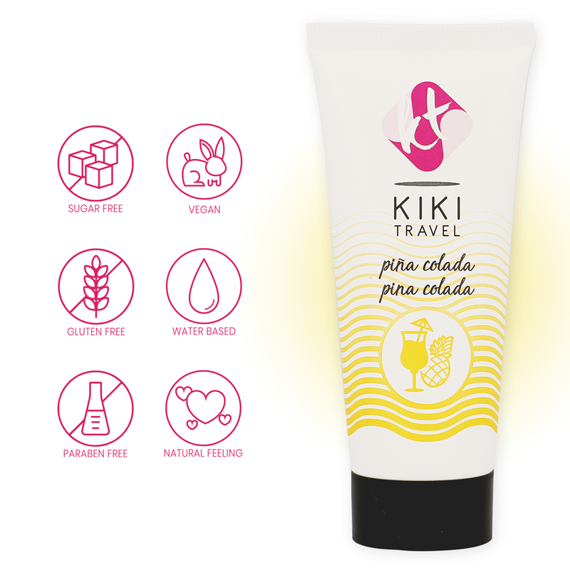 KIKÍ TRAVEL - PINA COLADA LUBRIFICANTE 50 ML - KIKÍ TRAVEL | Lingerie Harness Boutique