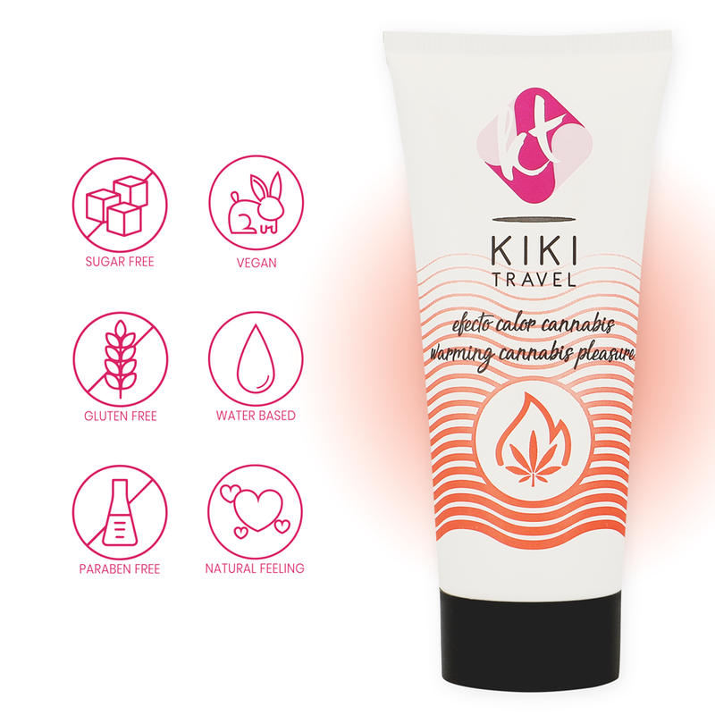 KIKÍ TRAVEL - CANNABIS LUBRIFICANTE EFFETTO CALDO 50 ML - KIKÍ TRAVEL | Lingerie Harness Boutique
