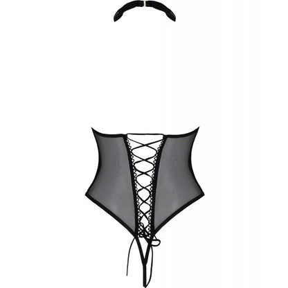 PASSION - TRISHA OPEN BODY NERO L/XL - PASSION WOMAN CHEMISE | Lingerie Harness Boutique