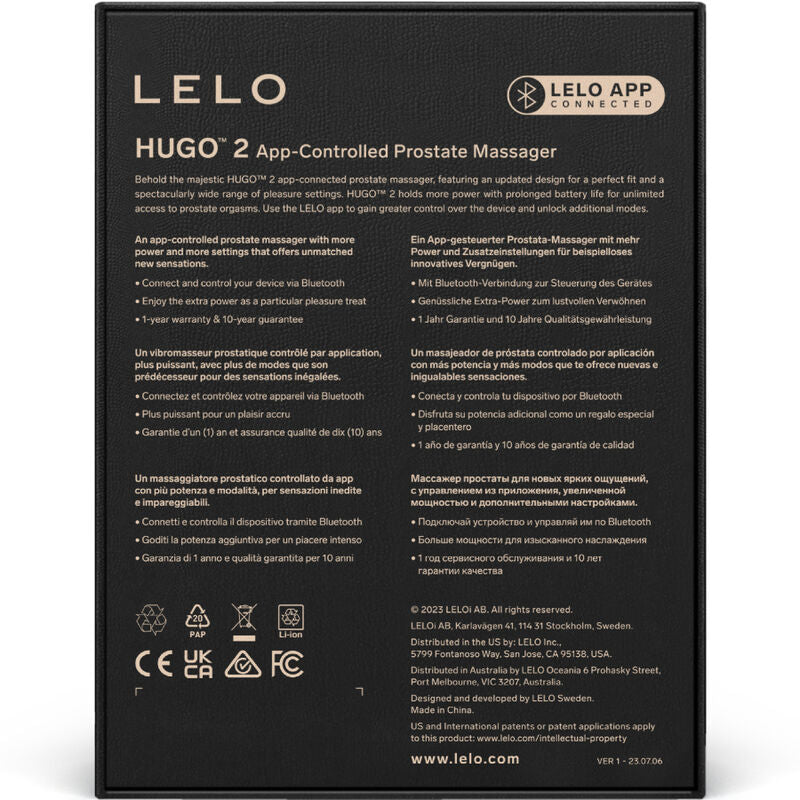 LELO - HUGO 2 PROSTATIC MASSAGER GREEN