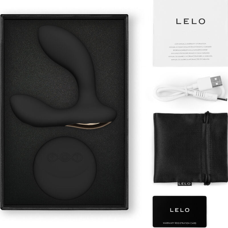 LELO - TELECOMANDO MASSAGGIATORE PROSTATICO HUGO 2 NERO - LELO | Lingerie Harness Boutique