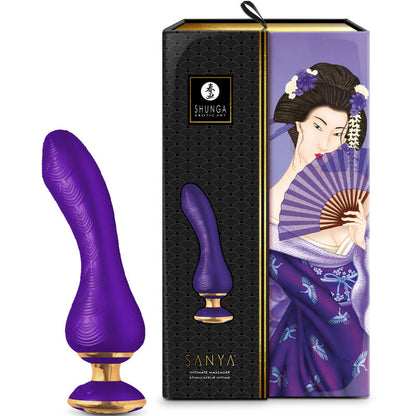 SHUNGA - MASSAGGIATORE INTIMO SANYA VIOLA - SHUNGA TOYS | Lingerie Harness Boutique