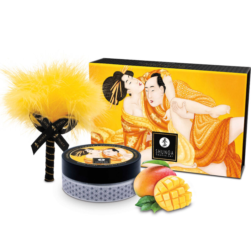 SHUNGA - KIT POLVERE DA MASSAGGIO ALIMENTARE MANGO - SHUNGA BODY POWER | Lingerie Harness Boutique