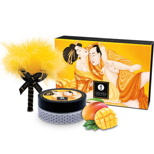 SHUNGA - KIT POLVERE DA MASSAGGIO ALIMENTARE MANGO - SHUNGA BODY POWER | Lingerie Harness Boutique