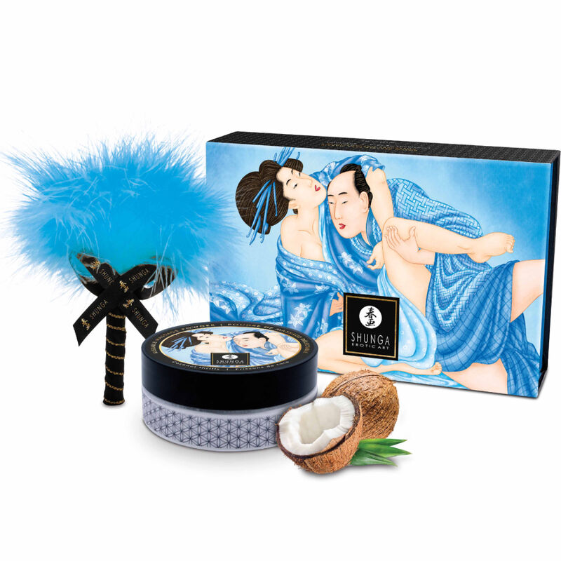 SHUNGA - KIT POLVERE DA MASSAGGIO AL COCCO ALIMENTARE - SHUNGA BODY POWER | Lingerie Harness Boutique