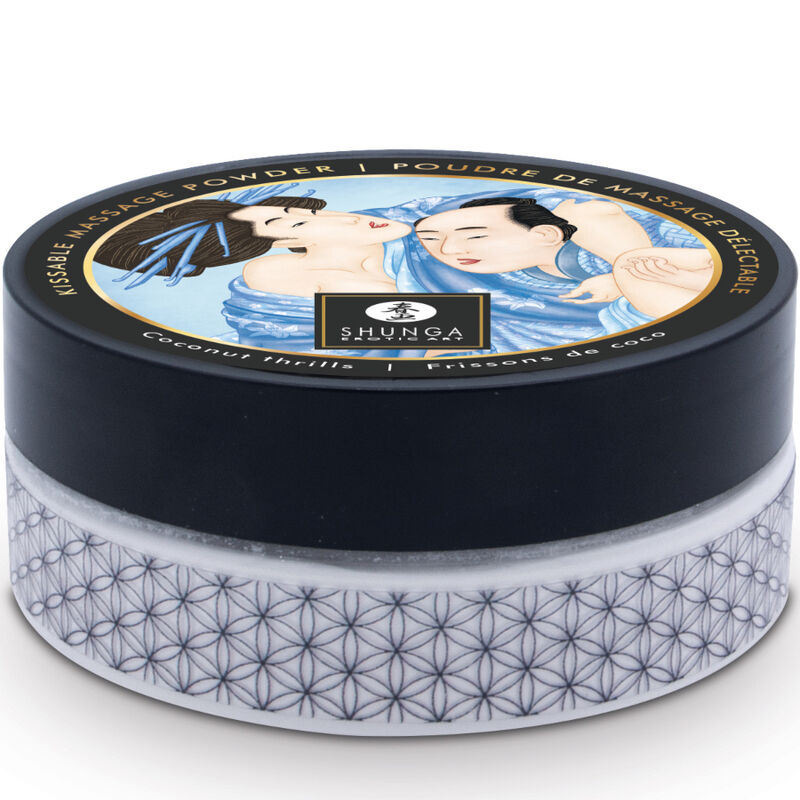 SHUNGA - KIT POLVERE DA MASSAGGIO AL COCCO ALIMENTARE - SHUNGA BODY POWER | Lingerie Harness Boutique