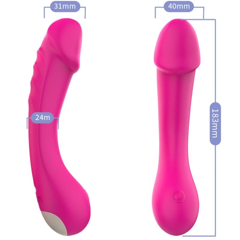 ARMONY - DILDO VIBRATORE G-SPOT IN SILICONE FUCSIA - ARMONY VIBRATORS | Lingerie Harness Boutique