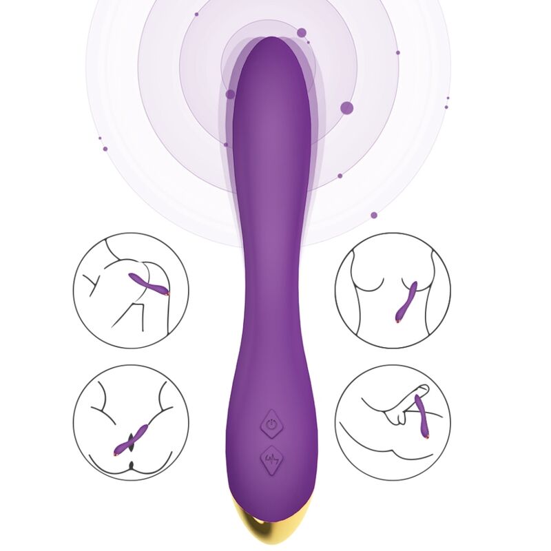 ARMONY - VIBRATORE FLAMINGO MULTIPOSIZIONE VIOLA - ARMONY VIBRATORS | Lingerie Harness Boutique