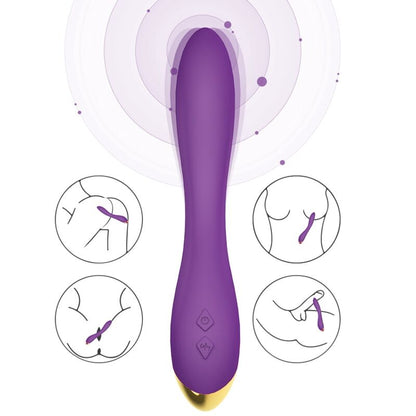 ARMONY - VIBRATORE FLAMINGO MULTIPOSIZIONE VIOLA - ARMONY VIBRATORS | Lingerie Harness Boutique