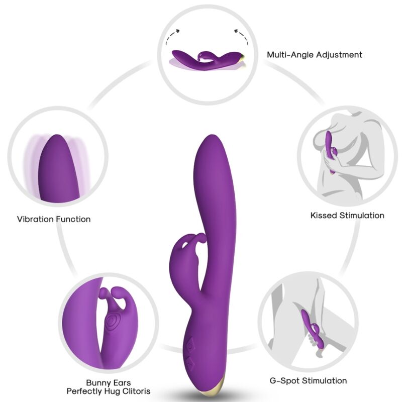 ARMONY - BONNIE VIBRATORE RABBIT VIOLA - ARMONY VIBRATORS | Lingerie Harness Boutique