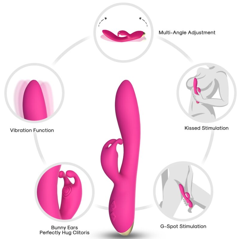 ARMONY - BONNIE VIBRATORE CONIGLIO FUCSIA - ARMONY VIBRATORS | Lingerie Harness Boutique