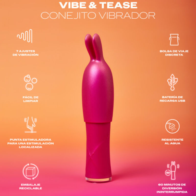 DUREX - TOY VIBRATORE VIBE & TEASE - DUREX TOYS | Lingerie Harness Boutique