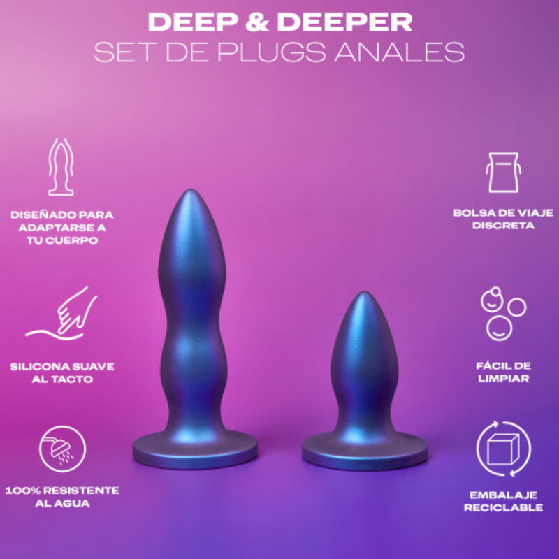 DUREX - TOY SET PLUG ANAL DEEP & DEEPER - DUREX TOYS | Lingerie Harness Boutique