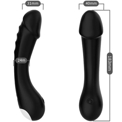 ARMONY - DILDO VIBRATORE G-SPOT IN SILICONE NERO - ARMONY VIBRATORS | Lingerie Harness Boutique