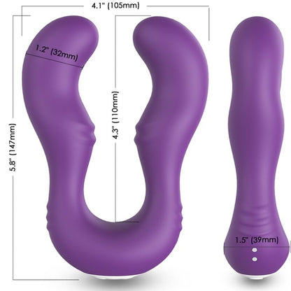 ARMONY - VIBRATORE SERAPH DOPPIO TELECOMANDO VIOLA - ARMONY VIBRATORS | Lingerie Harness Boutique