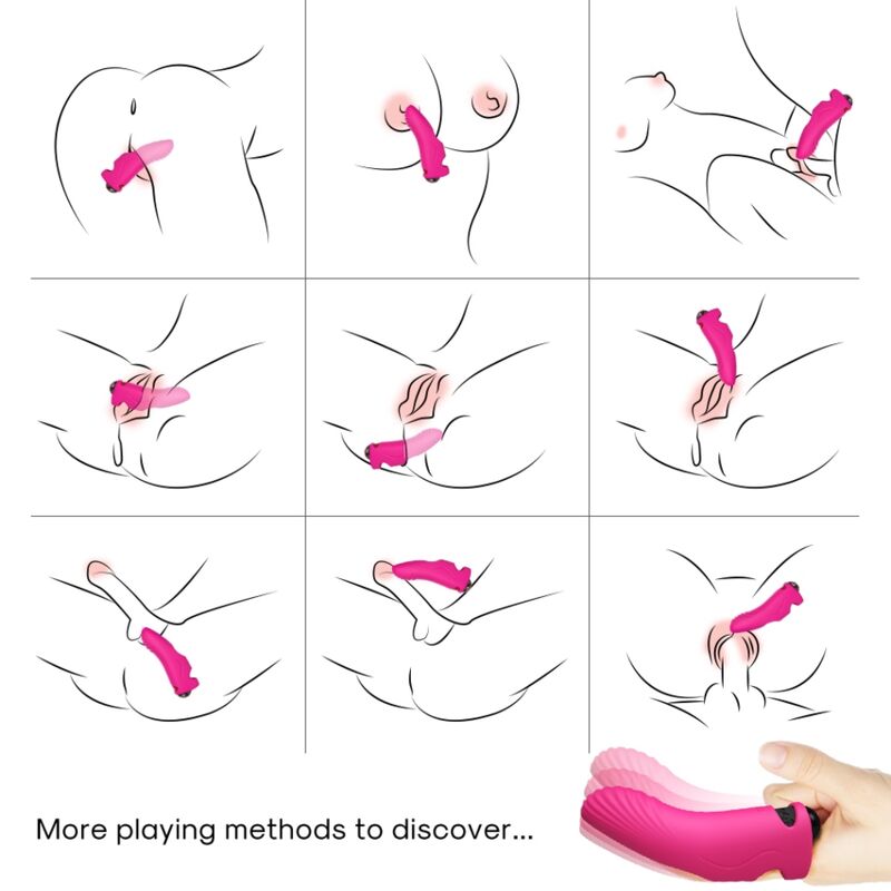 ARMONY - AURORA VIBRATORE FINGER FUCSIA - ARMONY VIBRATORS | Lingerie Harness Boutique
