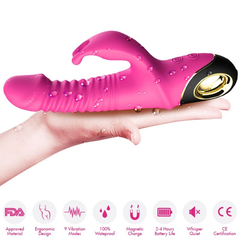 ARMONY - VIBRATORE ZING DILDO CONIGLIO FUCSIA - ARMONY VIBRATORS | Lingerie Harness Boutique