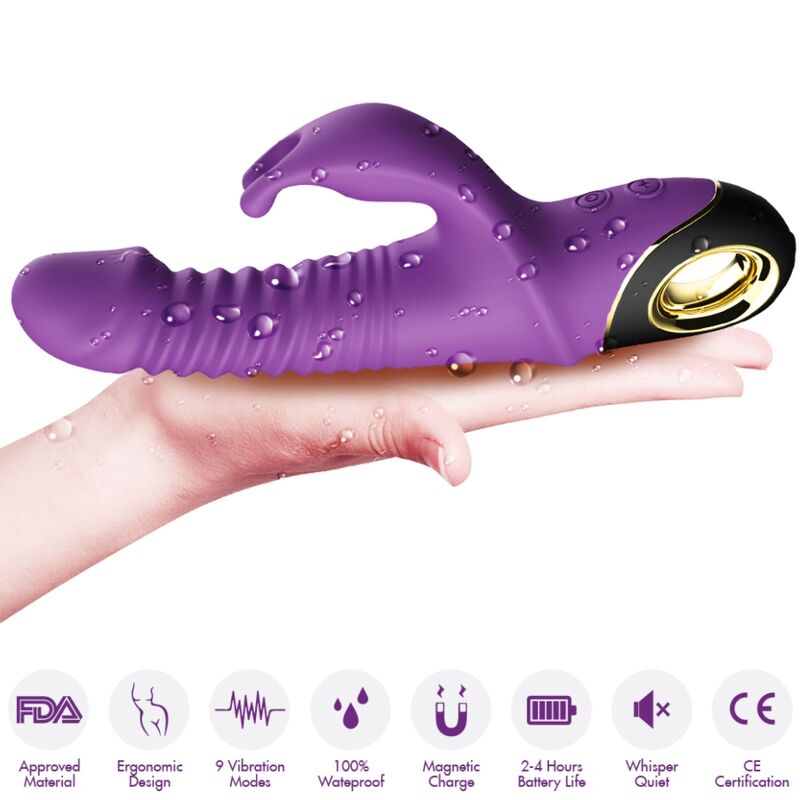 ARMONY - VIBRATORE ZING DILDO CONIGLIO VIOLA - ARMONY VIBRATORS | Lingerie Harness Boutique