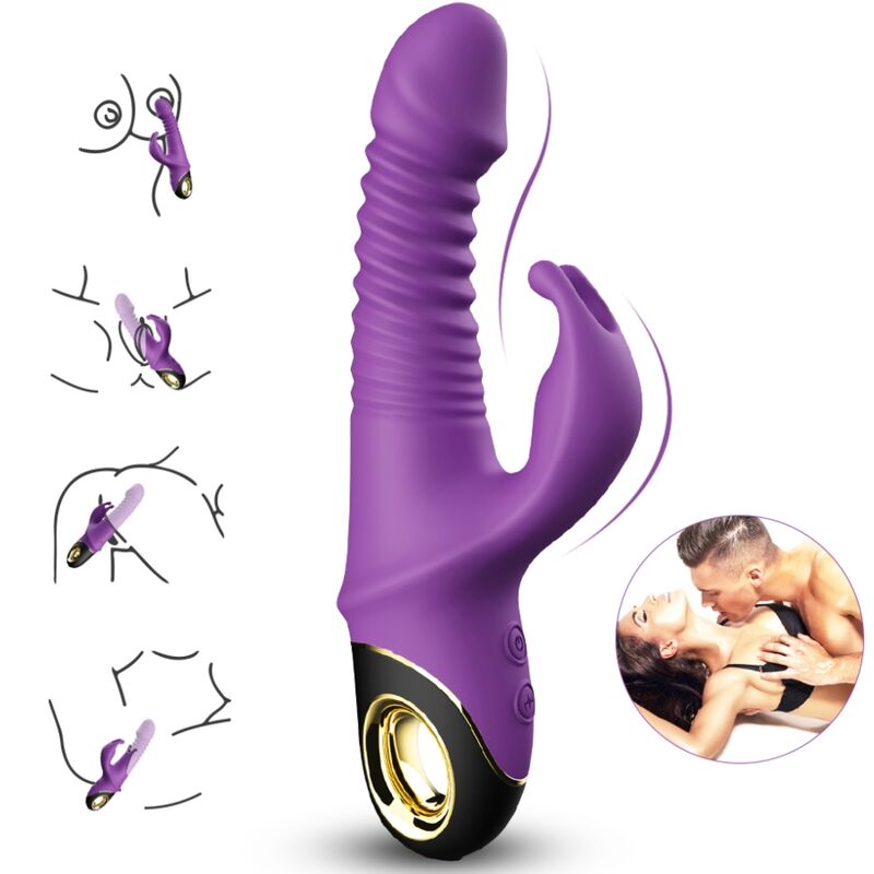 ARMONY - ZING DILDO PURPLE RABBIT VIBRATOR